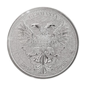 2021-Germania-栗子葉銀幣-1oz-正反面實拍圖｜9999純銀2