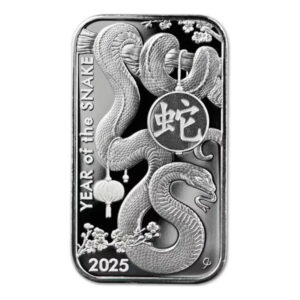 2025 Asahi 蛇年銀條 1oz 生肖銀條實拍圖