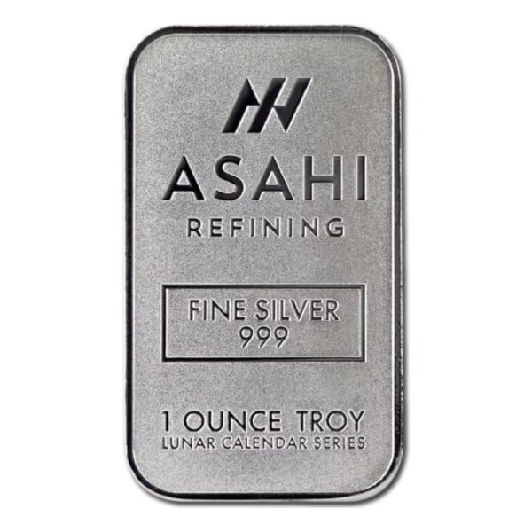 2025 Asahi 蛇年銀條 1oz 生肖銀條實拍圖
