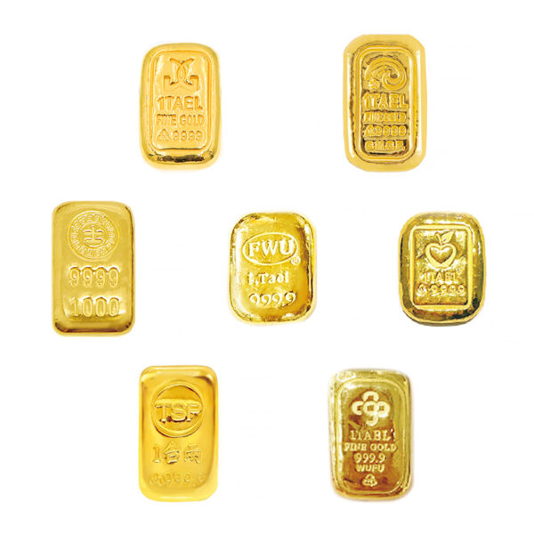 台灣製金條 一兩裝 純金條塊