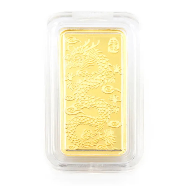 0.5錢龍圖黃金金塊｜9999純金本土製造硬殼裝
