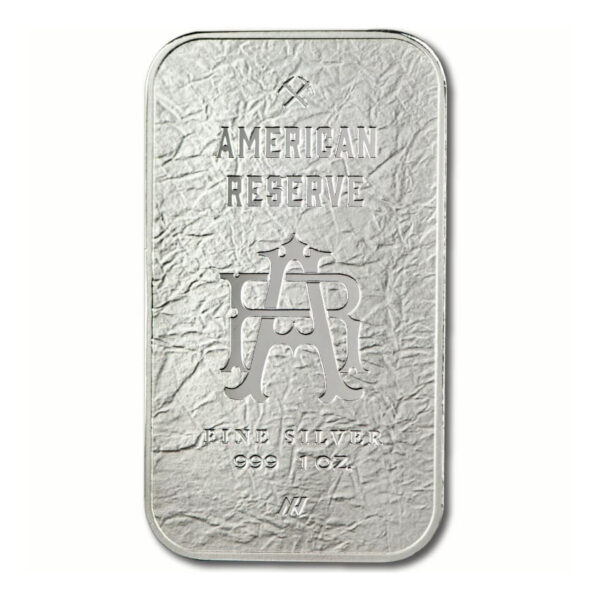 哥倫比亞女神銀條1盎司純銀銀條 American Reserve 正反面實拍圖