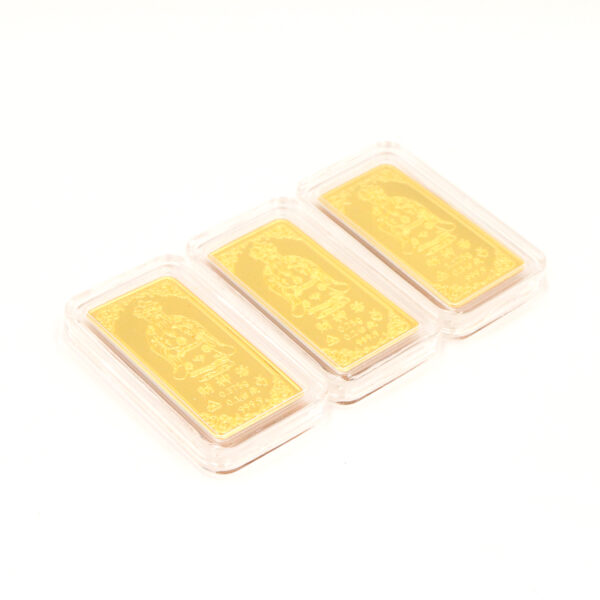 精裝0.1錢金塊 財神爺迷你金塊｜0.1~0.3錢9999純金硬殼裝
