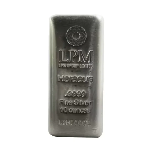LPM賀利氏 .9999銀條 10盎司
