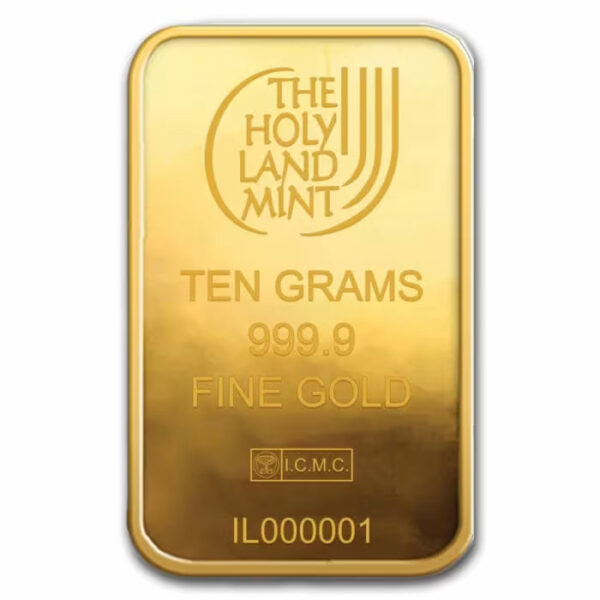 和平之鴿金條 1 克聖地鑄幣廠 .9999 純金封裝實品照