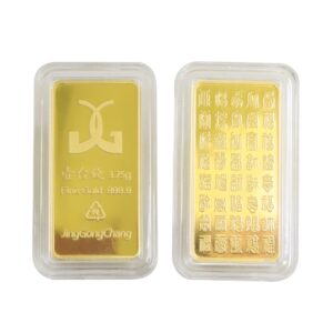 精裝一錢金塊硬殼裝｜9999純金精裝金塊展示照