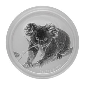 2010 無尾熊銀幣 背面圖案 無尾熊坐於樹枝