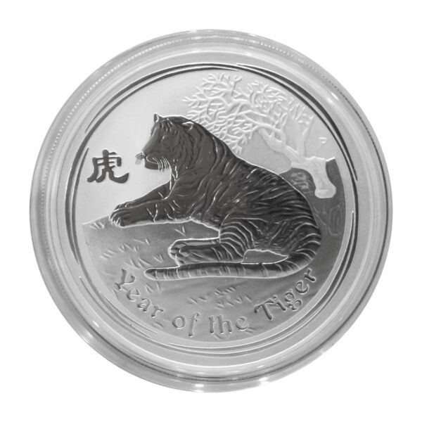 2010 澳洲虎年銀幣 正面老虎圖樣