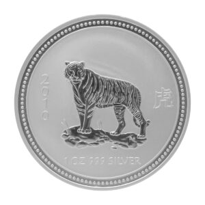 2010 澳洲虎年銀幣 正面老虎圖樣