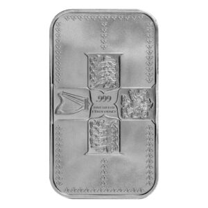 2024 Gothic Crown 銀條 1oz 正反面圖