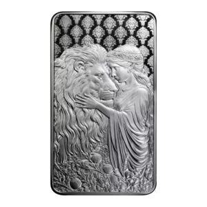 2024 Una and the Lion 銀條 1oz 正反面圖