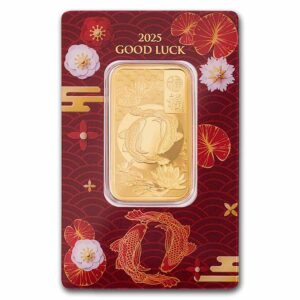 2025 PAMP 好運錦鯉金條 1oz 吉祥主題 瑞士檢驗卡裝