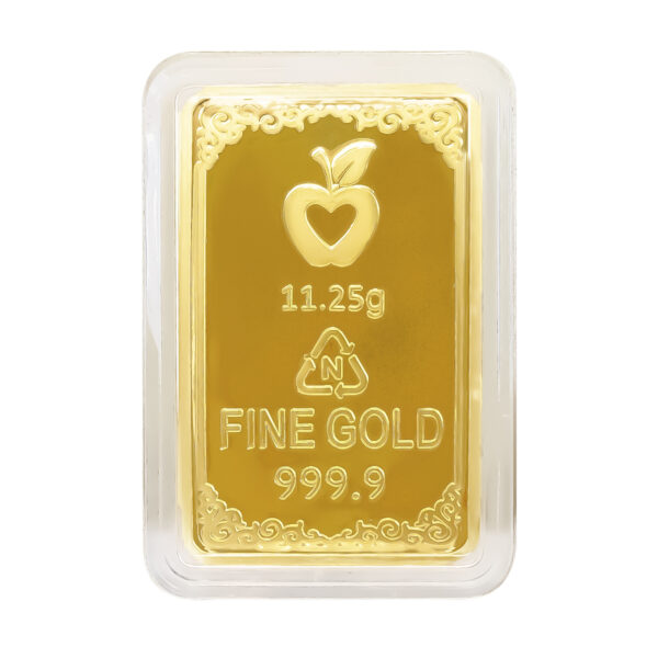 9999純金 招財貓金塊 三角N標章特寫
