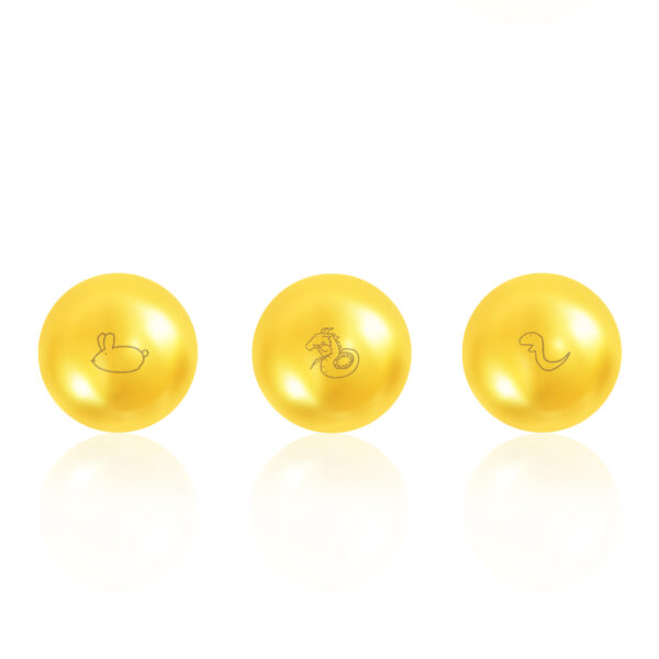 12生肖金豆9999純金造型｜可客製化重量｜國際貴金屬出品