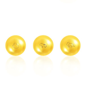 12生肖金豆9999純金造型｜可客製化重量｜國際貴金屬出品