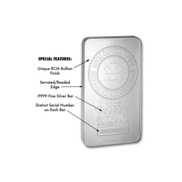 RCM 10盎司銀條 9999 純銀