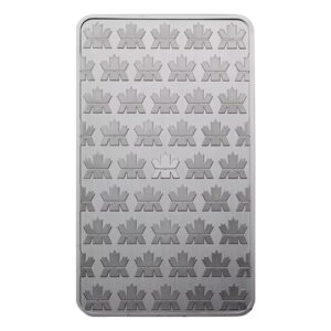RCM 10oz silver bar Maple Leaf 防偽鋸齒邊