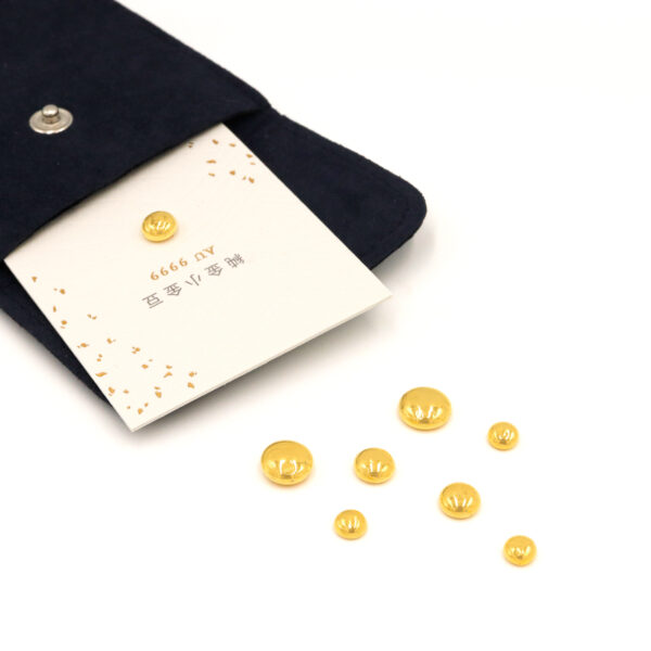 小金豆 9999純金 單顆圓潤造型實拍