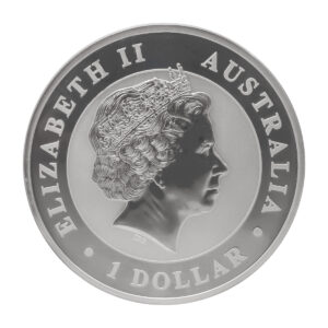 柏斯鑄幣廠 2010 笑鴗鳥銀幣 1oz 正面 Queen Elizabeth II