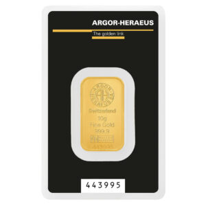 亞格賀利氏 10克金條 Kinebar｜瑞士 Argor-Heraeus｜9999純金