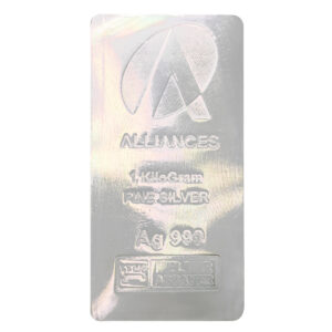alliances 幻彩白銀條塊 1 公斤 正面