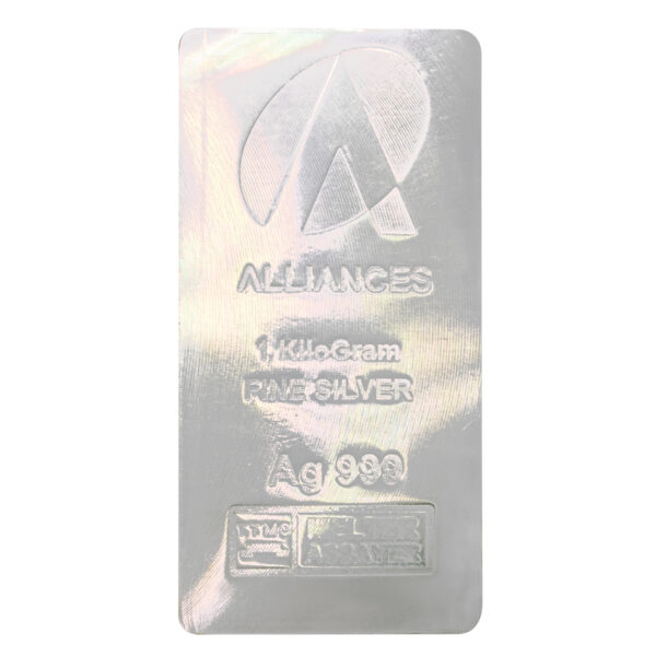 alliances 幻彩白銀條塊 1 公斤 正面