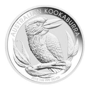 2012 柏斯鑄幣廠 笑鴗鳥銀幣 1 盎司 正反面展示（Kookaburra 桉樹棲鳥設計）