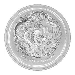 2012 澳洲龍年銀幣 10 盎司 Perth Mint 柏斯鑄幣廠 第二代生肖系列 龍形設計 伊莉莎白二世肖像